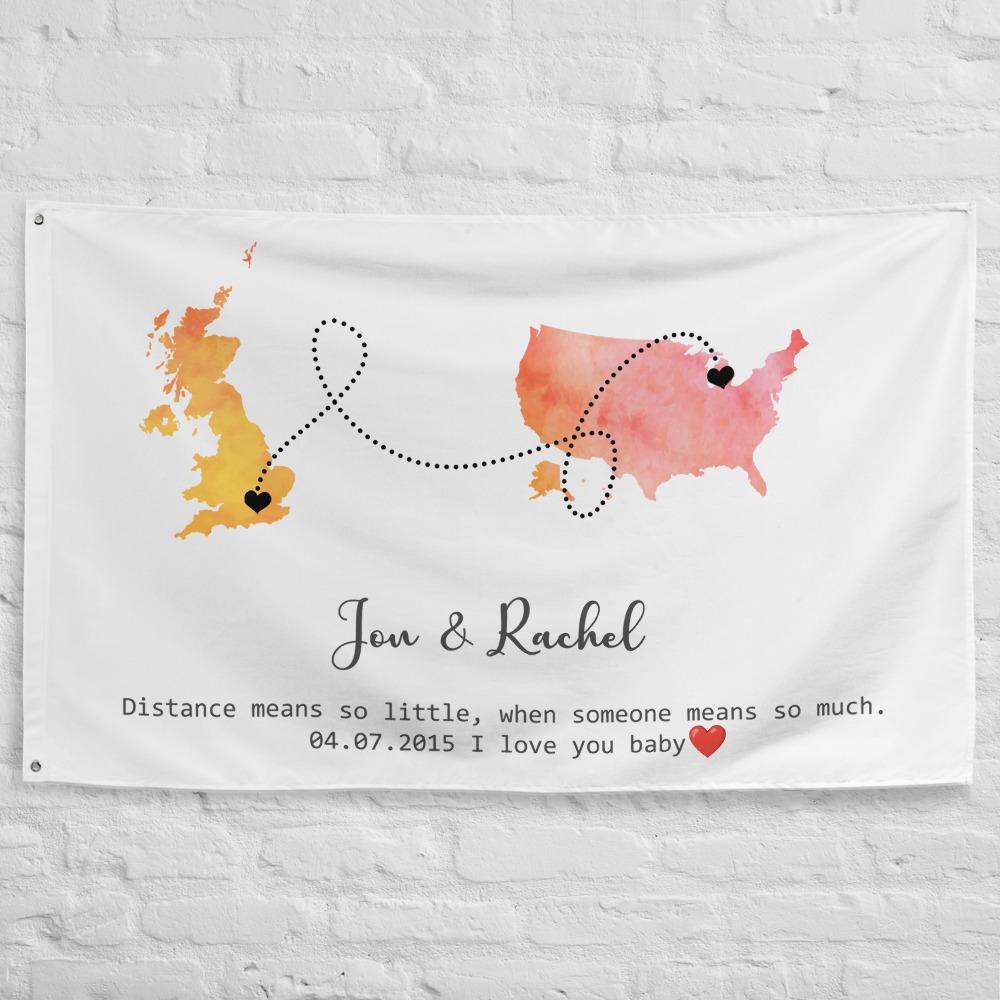 Personalized Long-Distance Relationship Location Flag