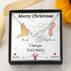 Christmas Infinity Bracelet +  Personalized Message Box