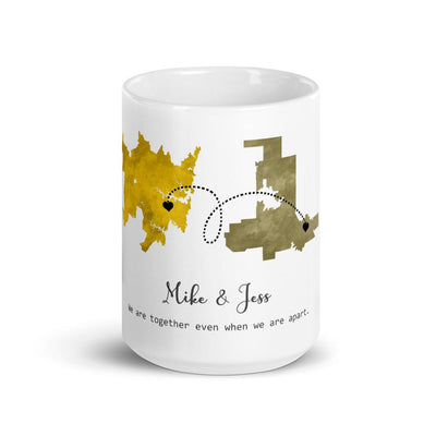 Long Distance Relationship Print Personalized Mug